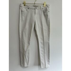 Vince Women's Jeans USA White Size 29 Straight Ankle‎ Stretch Minimalist